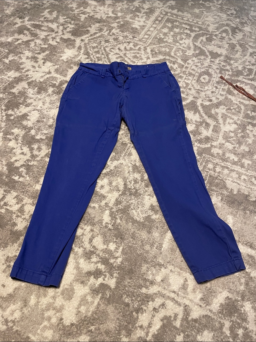 Hybrid & company Royal Blue Cropped Ankle Pants